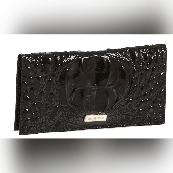New Genuine Brahmin Black Wallet Retail Price $195 Now $139 Lowest Price Online! - Picture 1 of 3